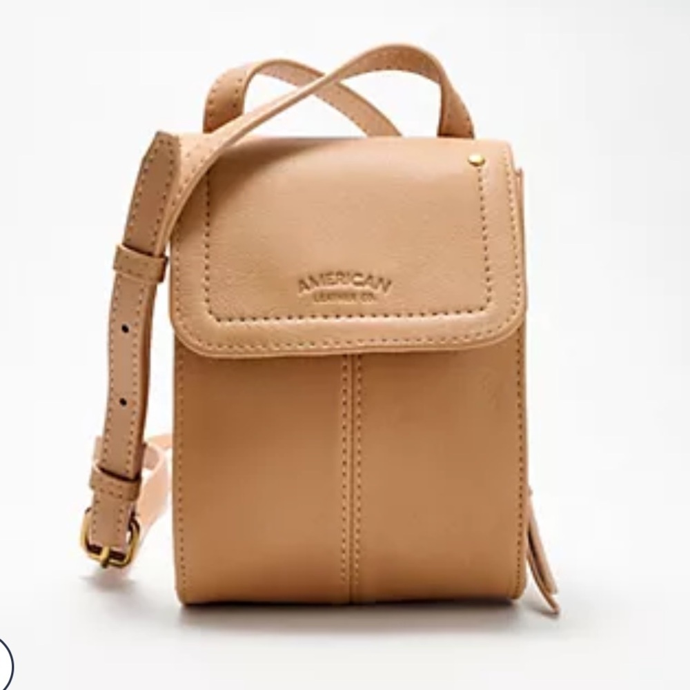 American Leather CoTan Crossbody Bag